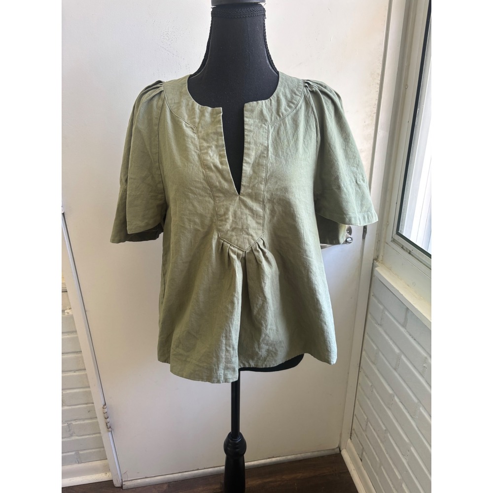 Pomander Place‎ Tuckernuck Finley Flutter Sleeve Top Small boho minimalist